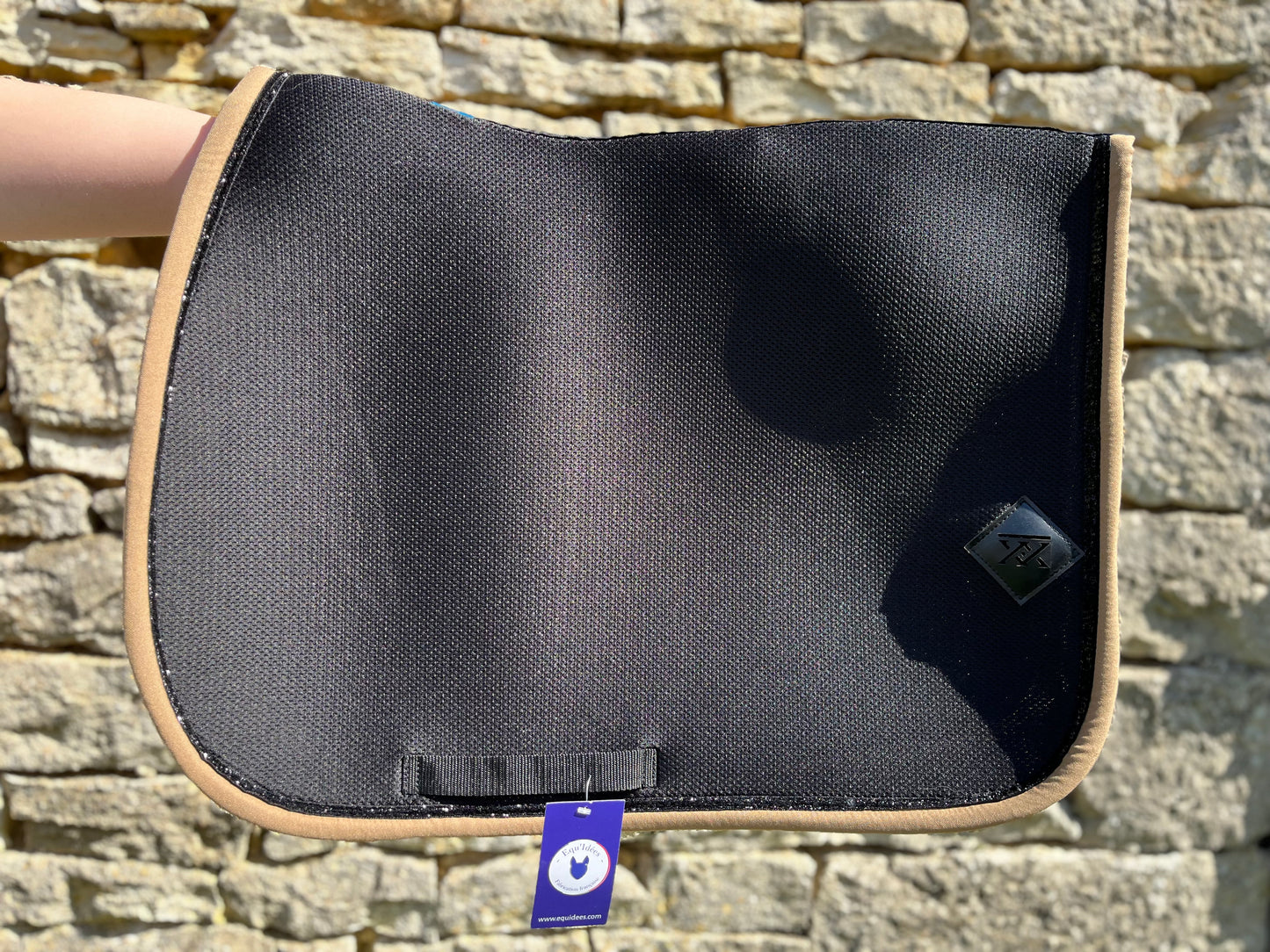 TAPIS MIXTE MESH | Oxxer | Noir bord cuivre | Cheval-Poney D