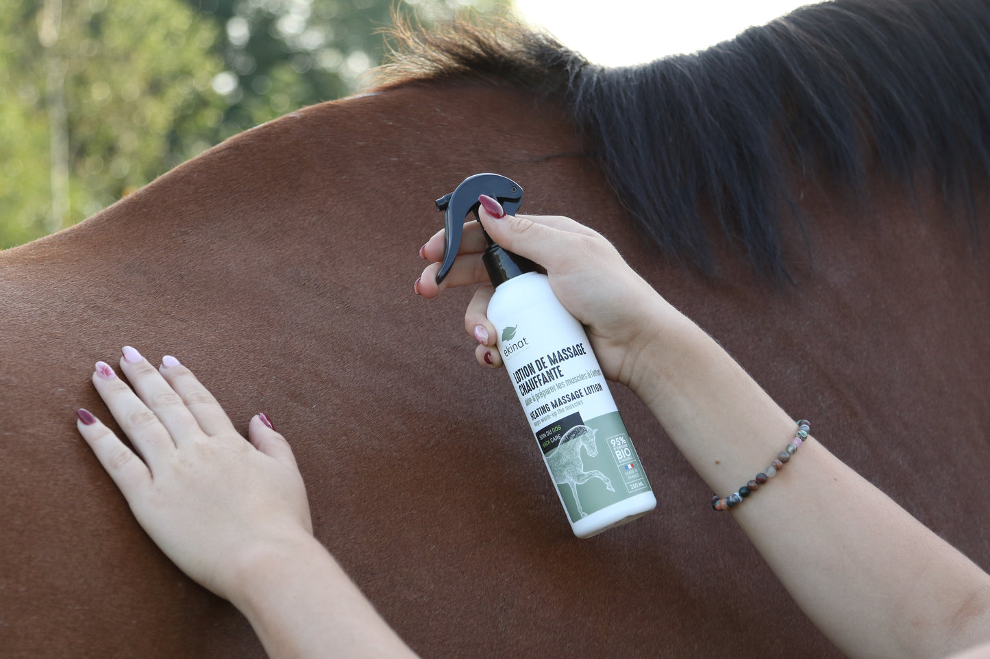 LOTION DE MASSAGE CHAUFFANTE | Ekinat | 250ml