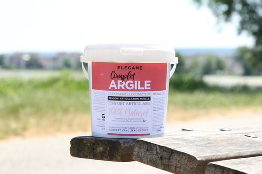 COMPLET ARGILE CATAPLASME CONFORT | 1.5kg | Elegane