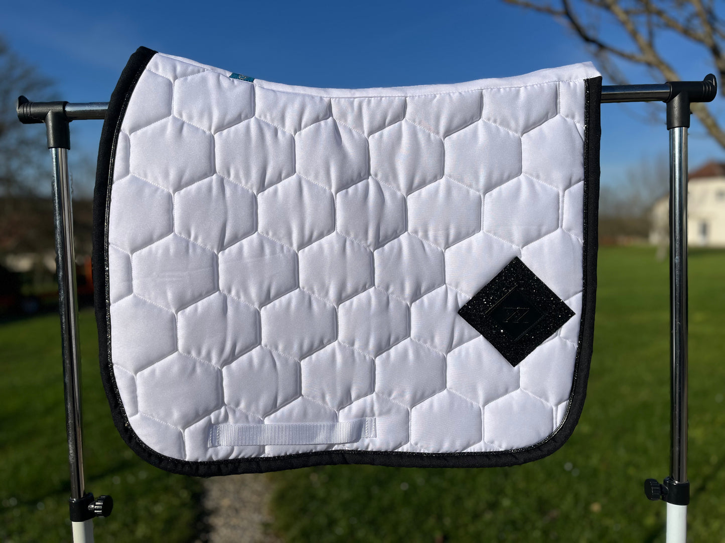 TAPIS DRESSAGE | Oxxer | Diamant blanc | Cheval-poney D